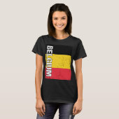 Belgische vlag België 1 T-shirt (Voorkant volledig)