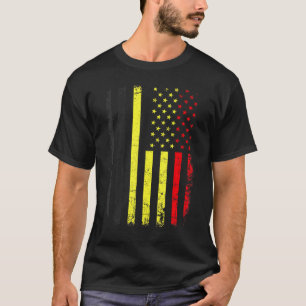 Belgische vlag België Amerika Pride Herita T-shirt