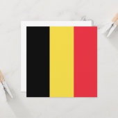 Belgische vlag (België) Kaart (Voorkant / Achterkant in situ)