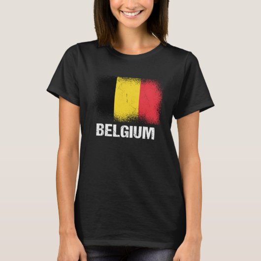 Belgische vlag België T-shirt (Voorkant)