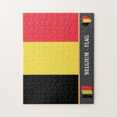 Belgische vlag & Belgisch land / België Legpuzzel (Verticaal)