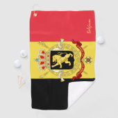 Belgische vlag & Belgische golf/sport Golf Brussel Golfhanddoek (Insitu)