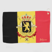Belgische vlag & Belgische golf/sport Golf Brussel Golfhanddoek (Horizontaal)