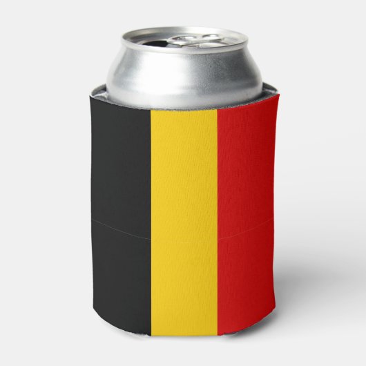 Belgische vlag blikjeskoeler (Blikje Voorkant)