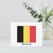 Belgische vlag briefkaart (Staand voorkant)