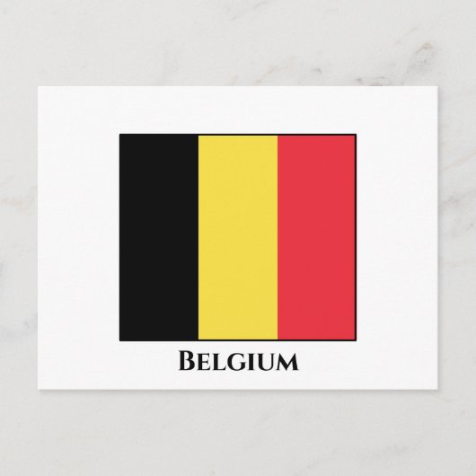 Belgische vlag briefkaart (Voorkant)