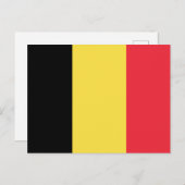 Belgische vlag briefkaart (Voorkant / Achterkant)