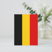 Belgische vlag briefkaart (Staand voorkant)