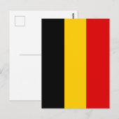 Belgische vlag briefkaart (Voorkant / Achterkant)