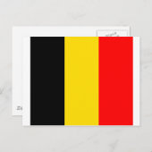 Belgische vlag briefkaart (Voorkant / Achterkant)