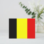 Belgische vlag briefkaart (Staand voorkant)