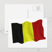 Belgische vlag briefkaart (Voorkant / Achterkant)