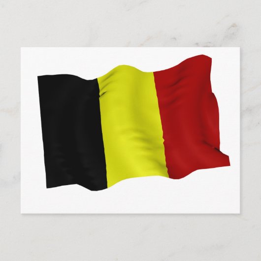 Belgische vlag briefkaart (Voorkant)