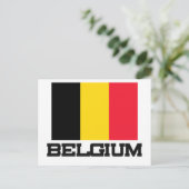 Belgische vlag briefkaart (Staand voorkant)