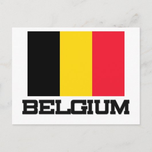Belgische vlag briefkaart (Voorkant)