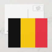 Belgische vlag briefkaart (Voorkant / Achterkant)