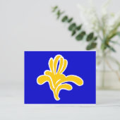 Belgische vlag briefkaart (Staand voorkant)