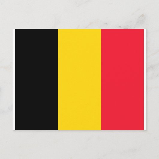 Belgische vlag briefkaart (Voorkant)