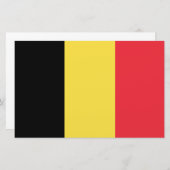 Belgische vlag briefpapier (Voorkant / Achterkant)