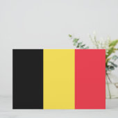 Belgische vlag briefpapier (Staand voorkant)