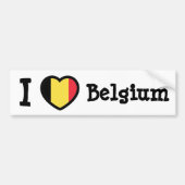 Belgische vlag bumpersticker (Voorkant)