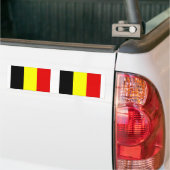 Belgische vlag bumpersticker (Op Truck)