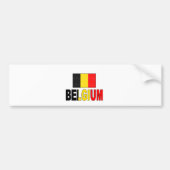Belgische vlag bumpersticker (Voorkant)