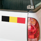 Belgische vlag bumpersticker (Op Truck)