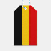 Belgische vlag cadeaulabel (Voorkant)