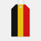 Belgische vlag cadeaulabel (Achterkant)