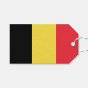Belgische vlag cadeaulabel