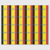 Belgische vlag cadeaupapier (Vlak)