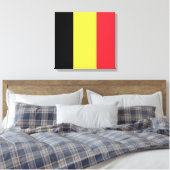 Belgische vlag canvas afdruk (Insitu (Slaapkamer))