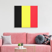 Belgische vlag canvas afdruk (Insitu (Woonkamer))
