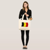 Belgische vlag Canvas tas (Voorkant (model))
