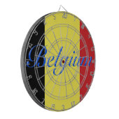 Belgische vlag dartbord (Voorkant Links)