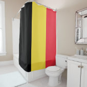 Belgische vlag douchegordijn (In situ)