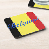 Belgische vlag drankjes onderzetter (Linkerzijde)