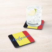 Belgische vlag drankjes onderzetter (Rechterzijde)