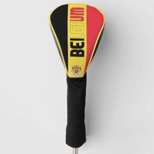 Belgische vlag: een prachtig patriottisch golfheadcover (Voorkant)