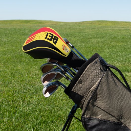 Belgische vlag: een prachtig patriottisch golfheadcover (Insitu)