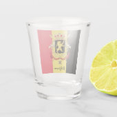 Belgische vlag en Belgische patriot/sport Shot Glas (Achterkant)
