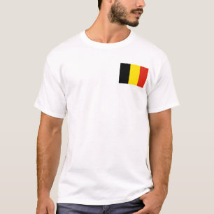 Belgische Vlag en Kaart T-Shirt