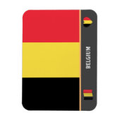 Belgische vlag en reizen in België/België Magneet (Verticaal)