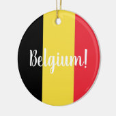 Belgische vlag en  tekst keramisch ornament (Links)