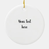 Belgische vlag en  tekst keramisch ornament (Achterkant)