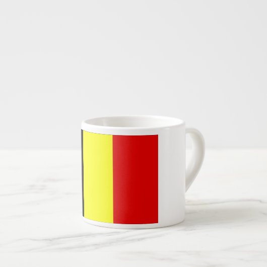 Belgische vlag espresso kop (Voorkant rechts)