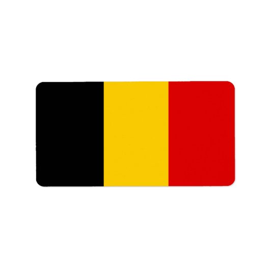 Belgische vlag etiket (Voorkant)