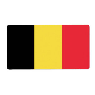Belgische vlag etiket