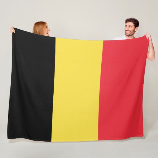 Belgische vlag fleece deken (In situ)